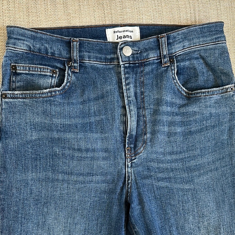 Reformation Jeans Blue Denim Organic Cotton Size 29 - Picture 4 of 8